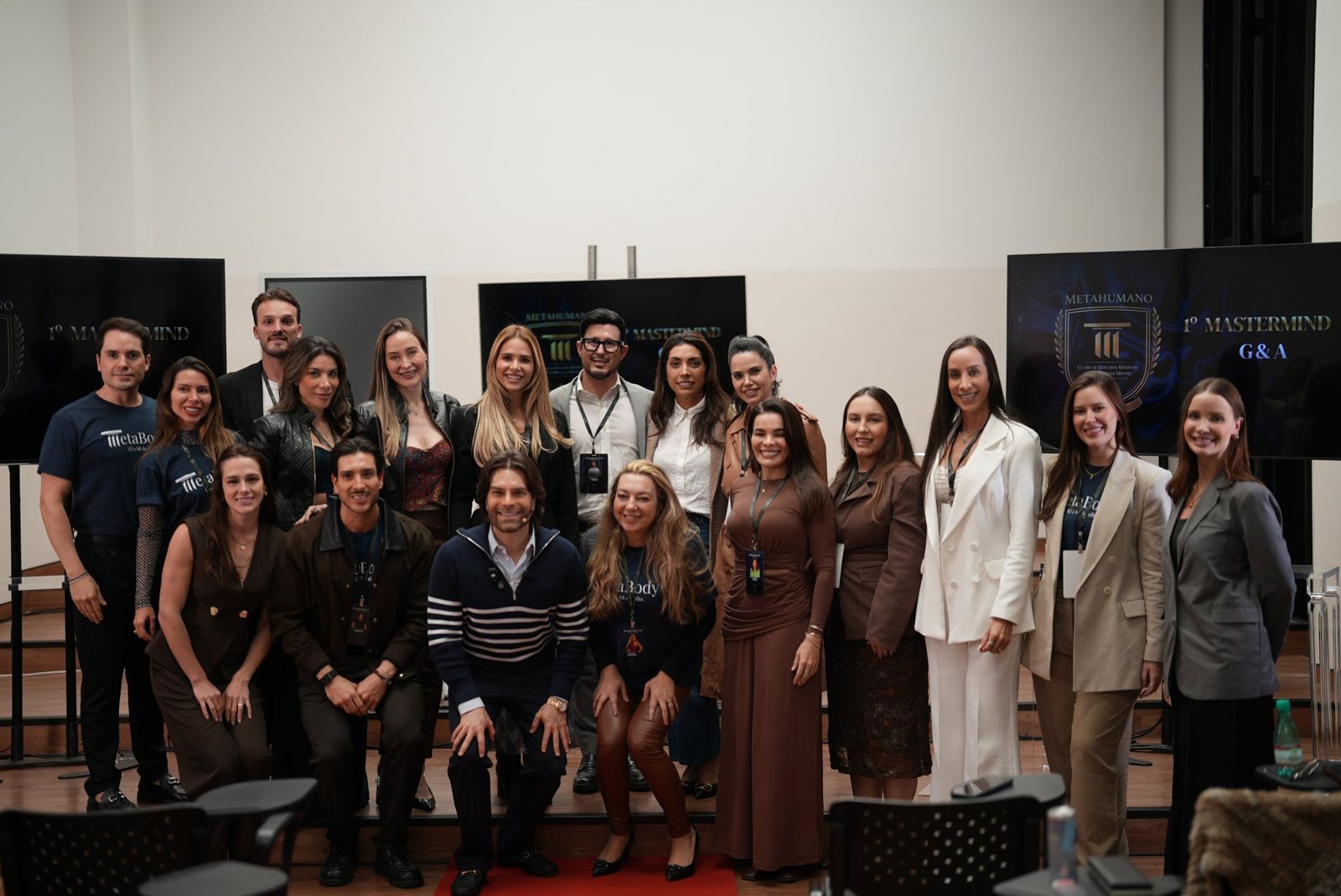 Foto do grupo no primeiro Mastermind do clube